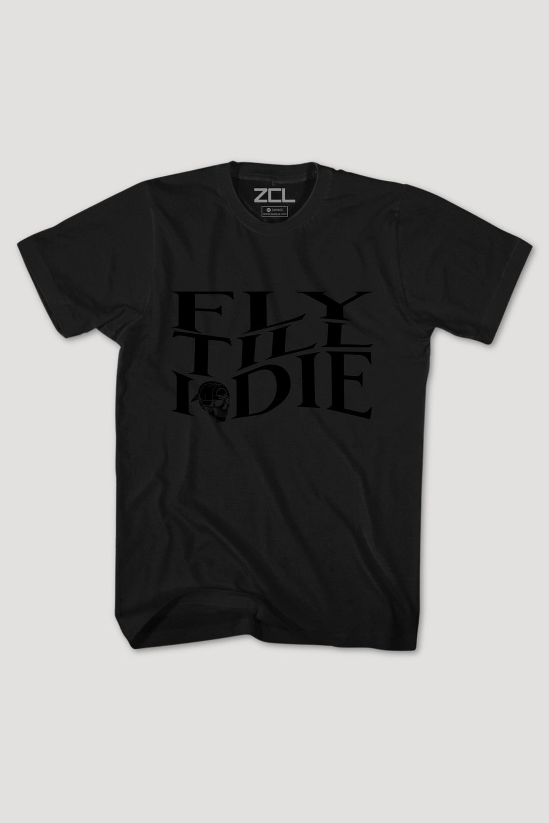 Fly Till I Die Tee (Black Logo) - Zamage