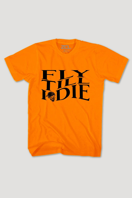 Fly Till I Die Tee (Black Logo) - Zamage