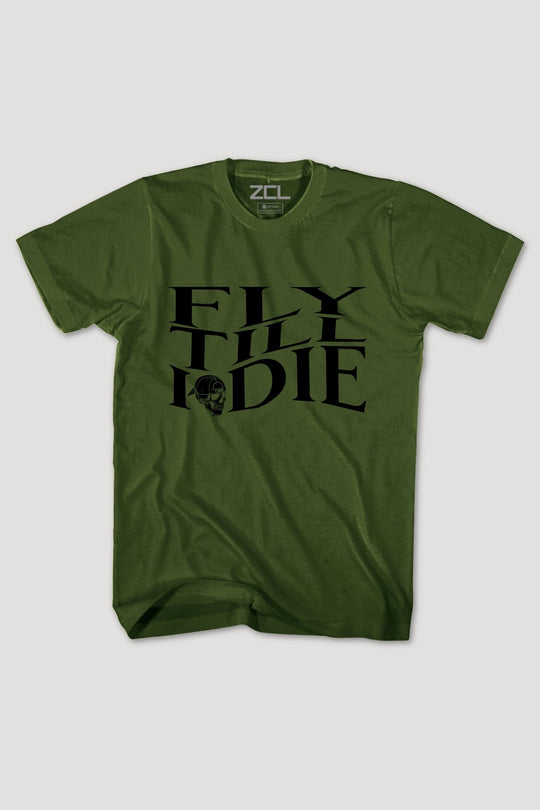 Fly Till I Die Tee (Black Logo) - Zamage