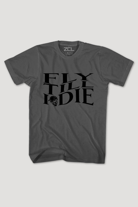 Fly Till I Die Tee (Black Logo) - Zamage