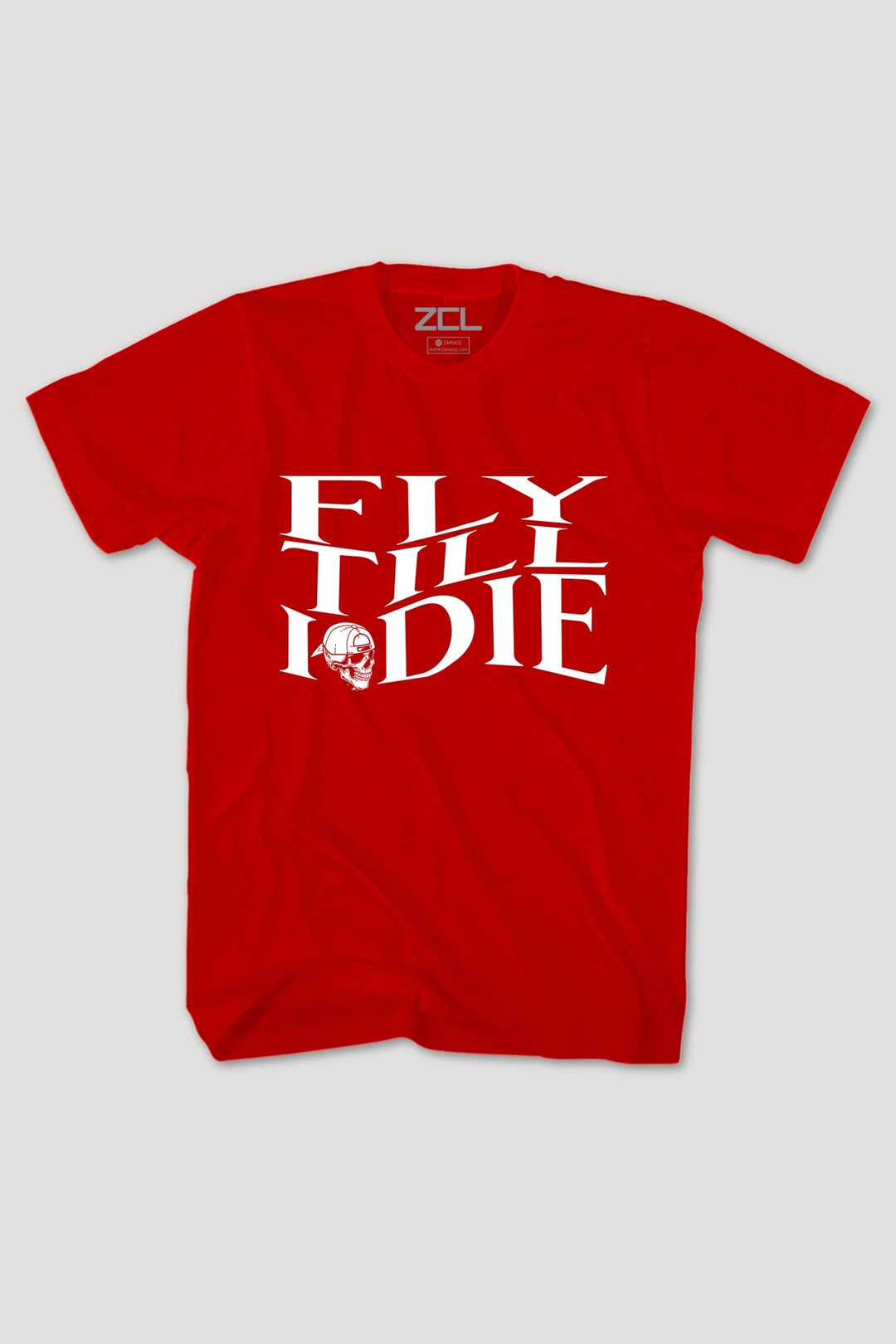 Fly Till I Die Tee (White Logo) - Zamage