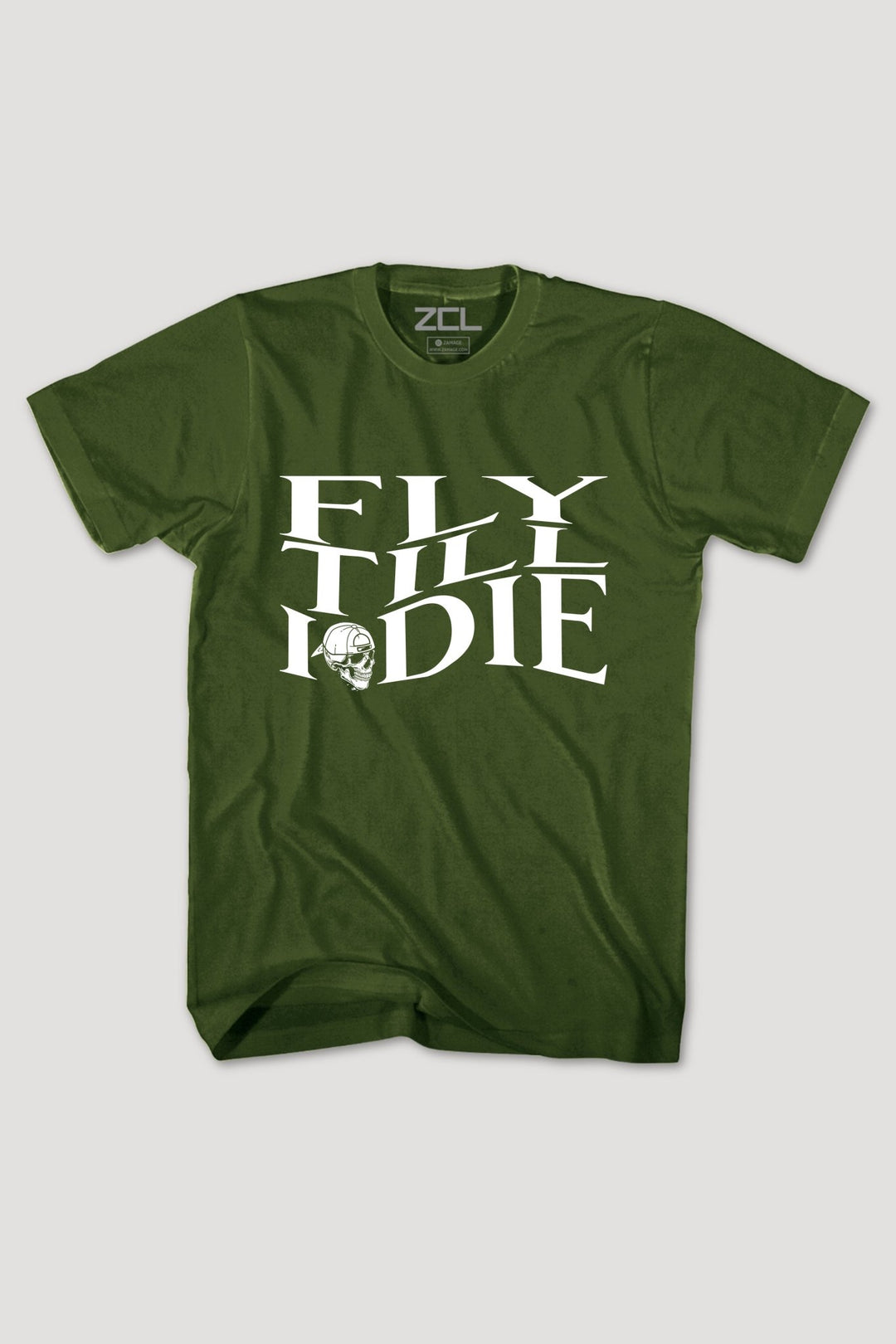 Fly Till I Die Tee (White Logo) - Zamage