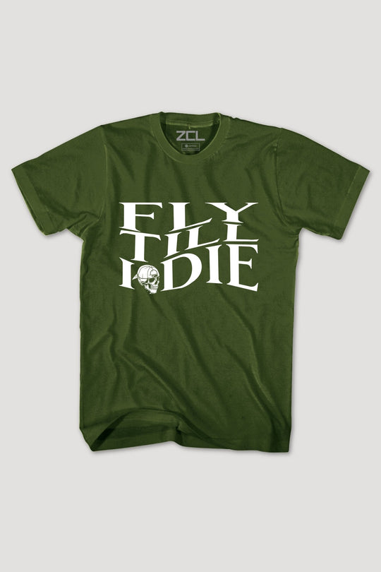Fly Till I Die Tee (White Logo) - Zamage