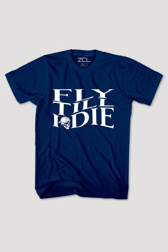 Fly Till I Die Tee (White Logo) - Zamage