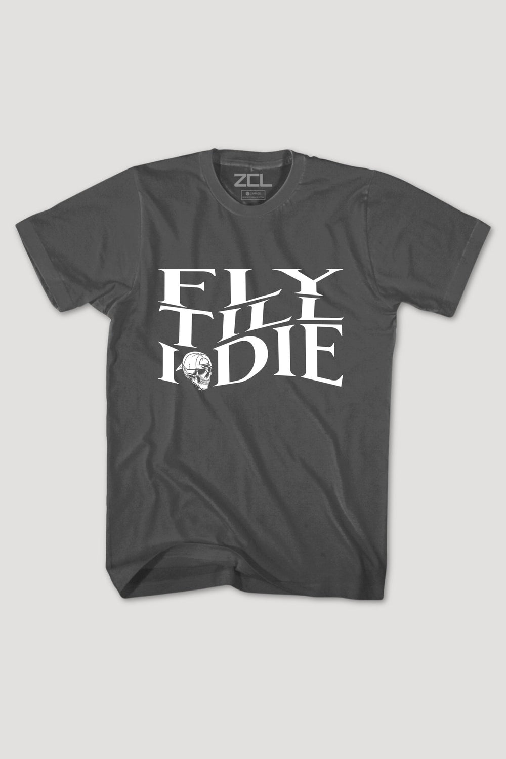 Fly Till I Die Tee (White Logo) - Zamage
