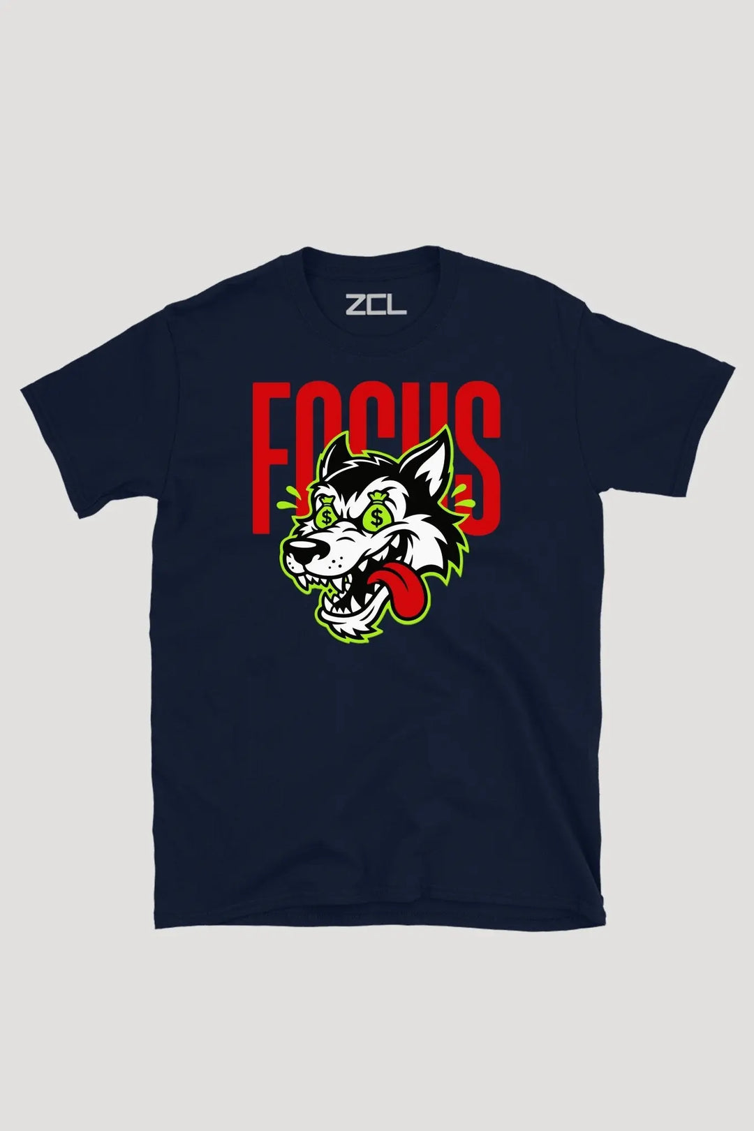Focus Mode Wolf Tee - Zamage