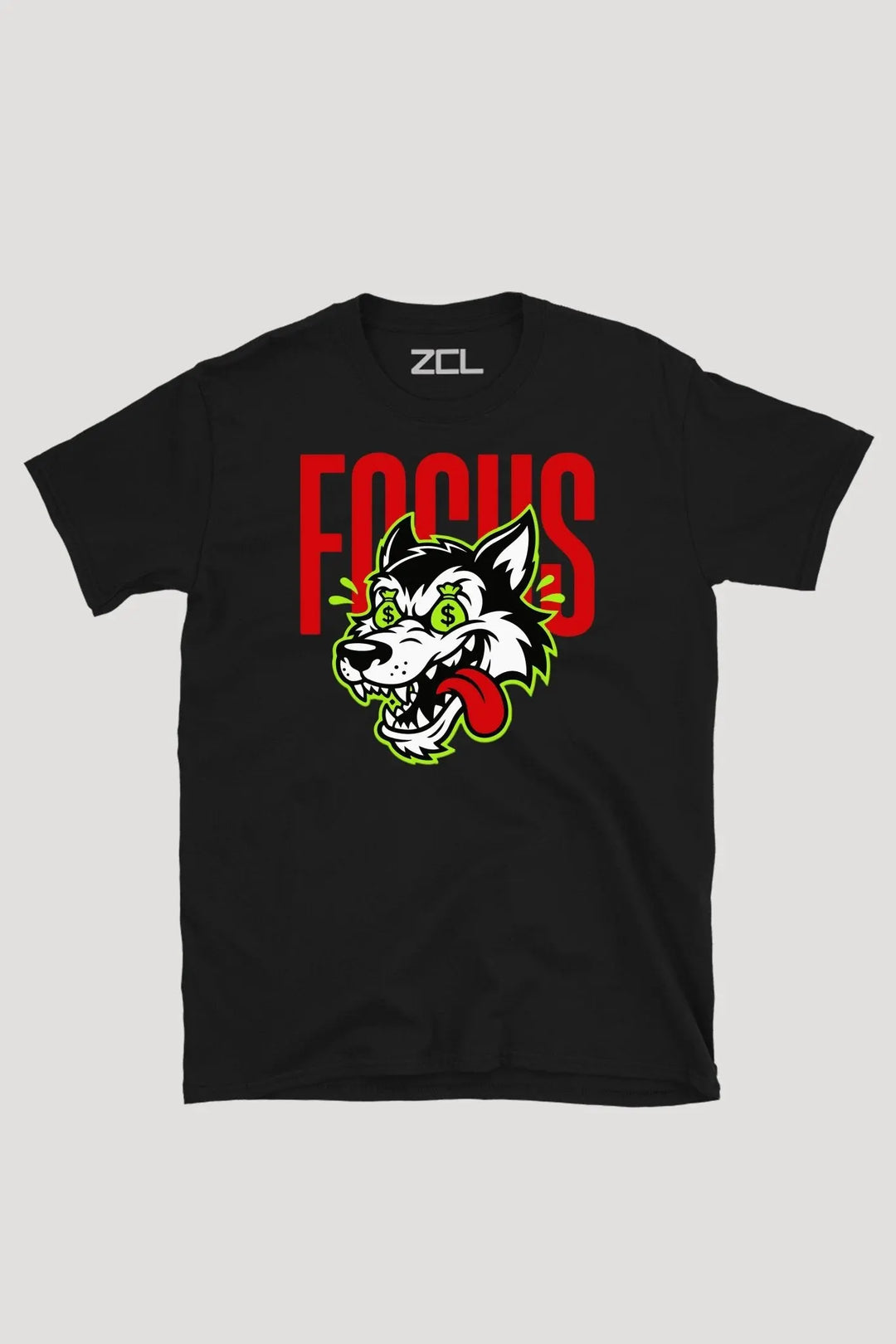 Focus Mode Wolf Tee - Zamage