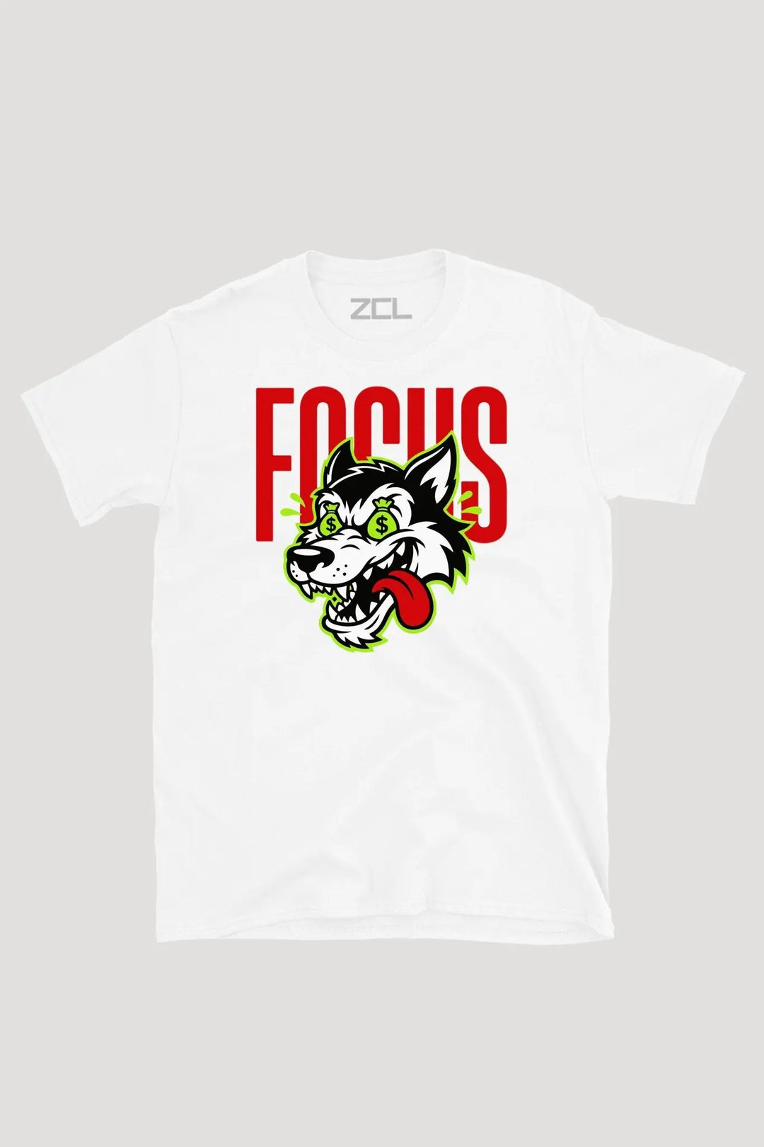 Focus Mode Wolf Tee - Zamage