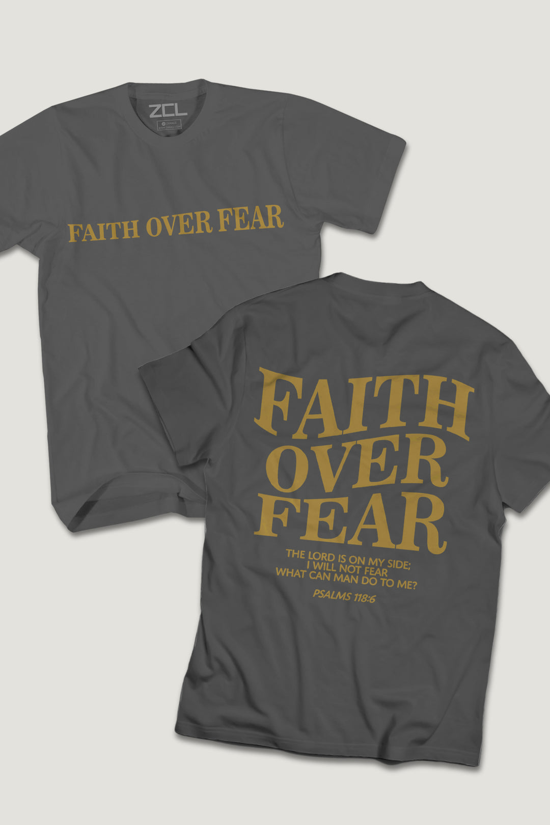 Faith Over Fear Tee (Gold Logo)