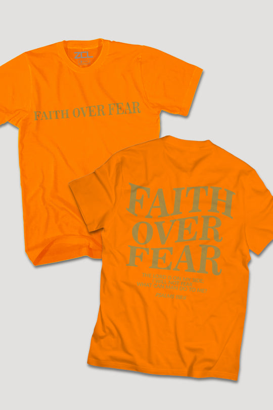 Faith Over Fear Tee (Gold Logo)