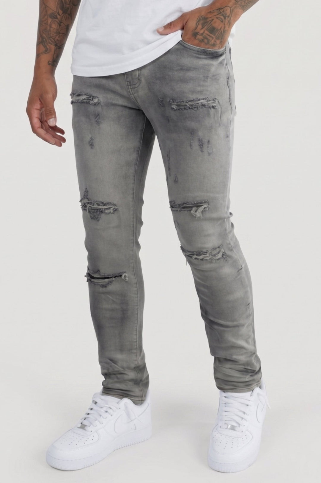 Frame Fit Denim (Stone Wash) (AD2073) - Zamage