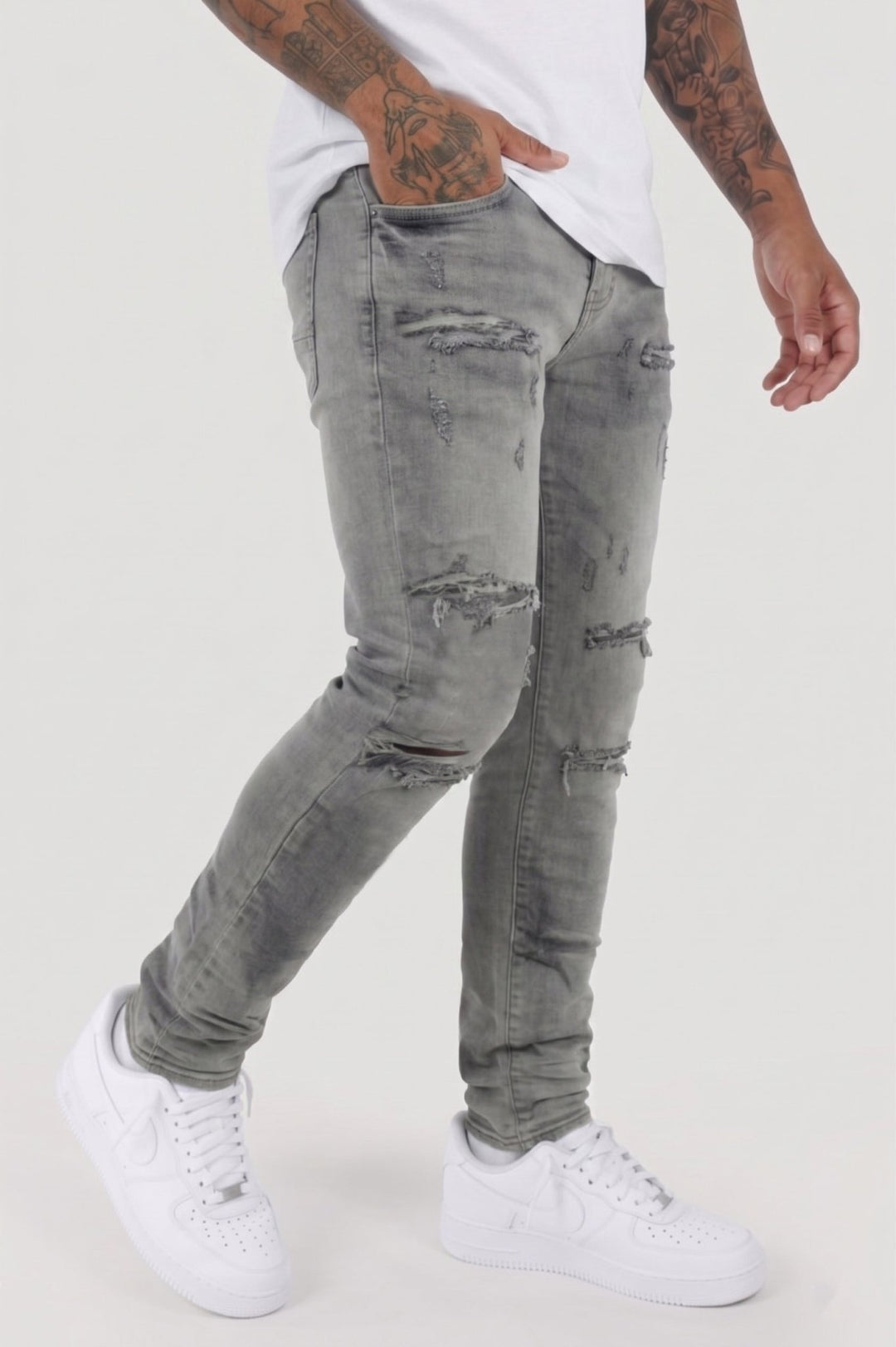 Frame Fit Denim (Stone Wash) (AD2073) - Zamage