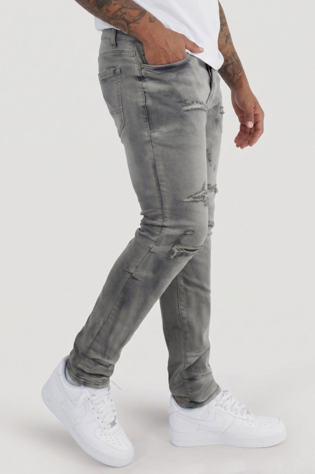 Frame Fit Denim (Stone Wash) (AD2073) - Zamage