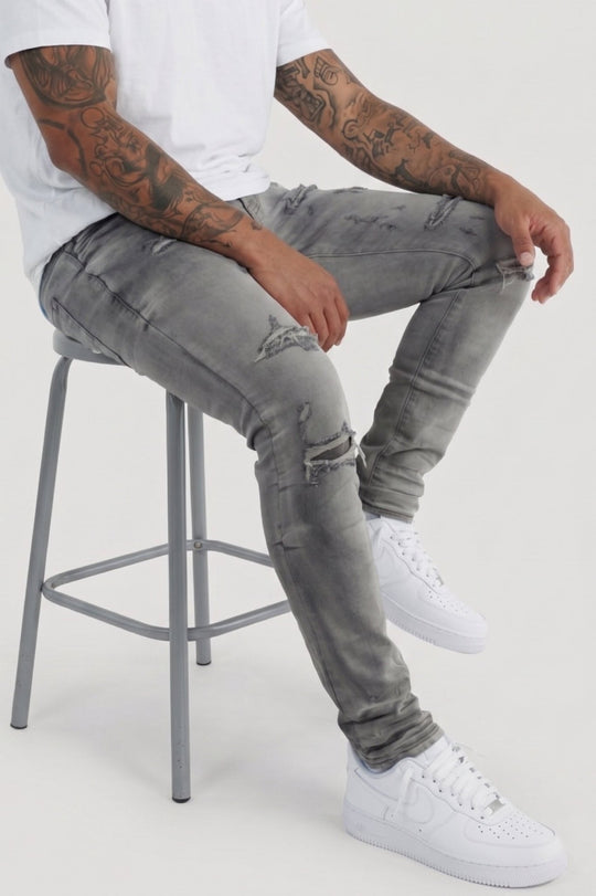 Frame Fit Denim (Stone Wash) (AD2073) - Zamage