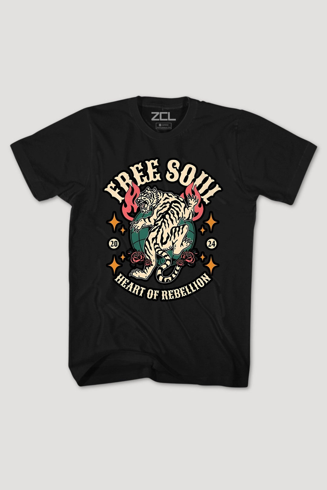 Free Soul Tee (Multi Color Logo) - Zamage