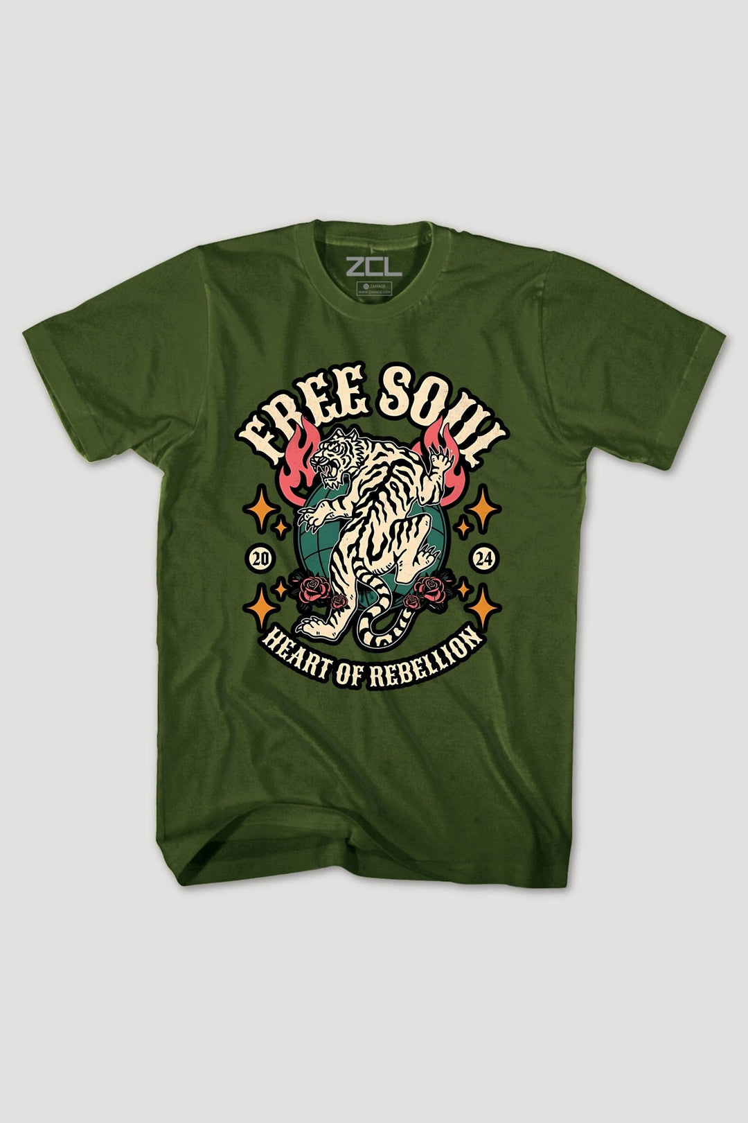 Free Soul Tee (Multi Color Logo) - Zamage