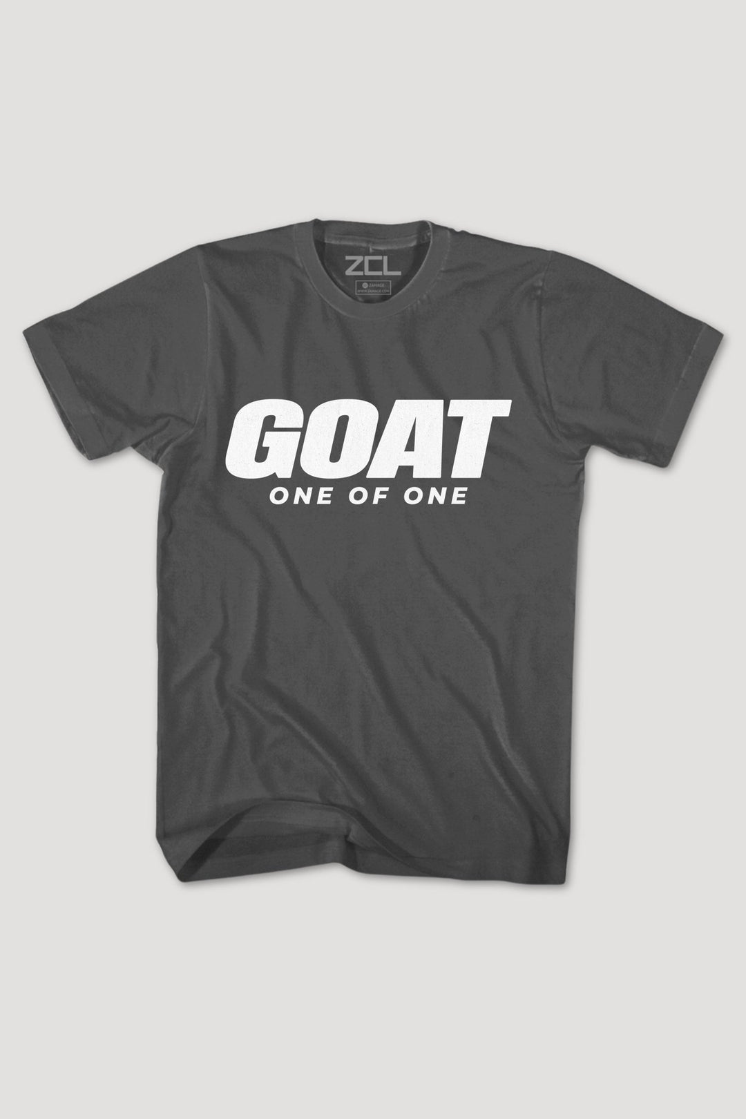 Goat All Caps Tee (White Logo) - Zamage