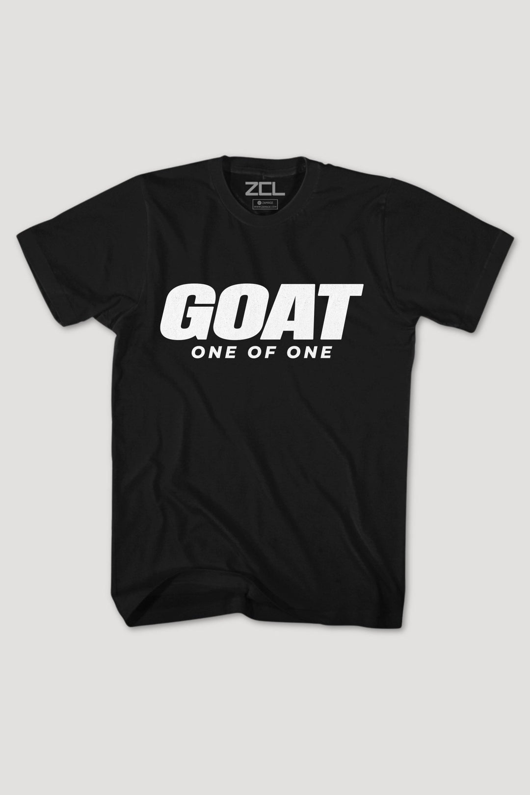 Goat All Caps Tee (White Logo) - Zamage
