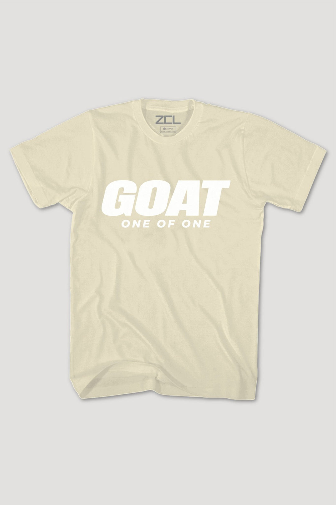 Goat All Caps Tee (White Logo) - Zamage