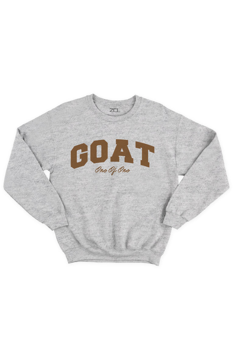 Goat Crewneck Sweatshirt (Brown Logo) - Zamage