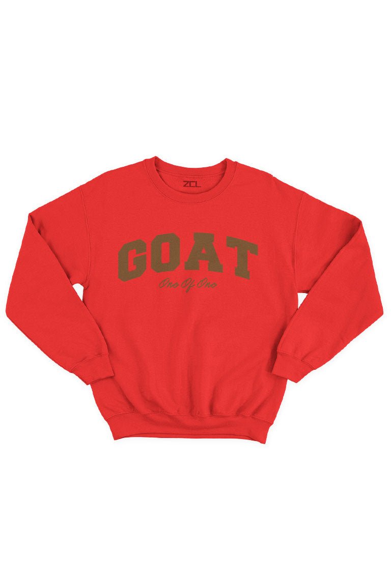 Goat Crewneck Sweatshirt (Brown Logo) - Zamage