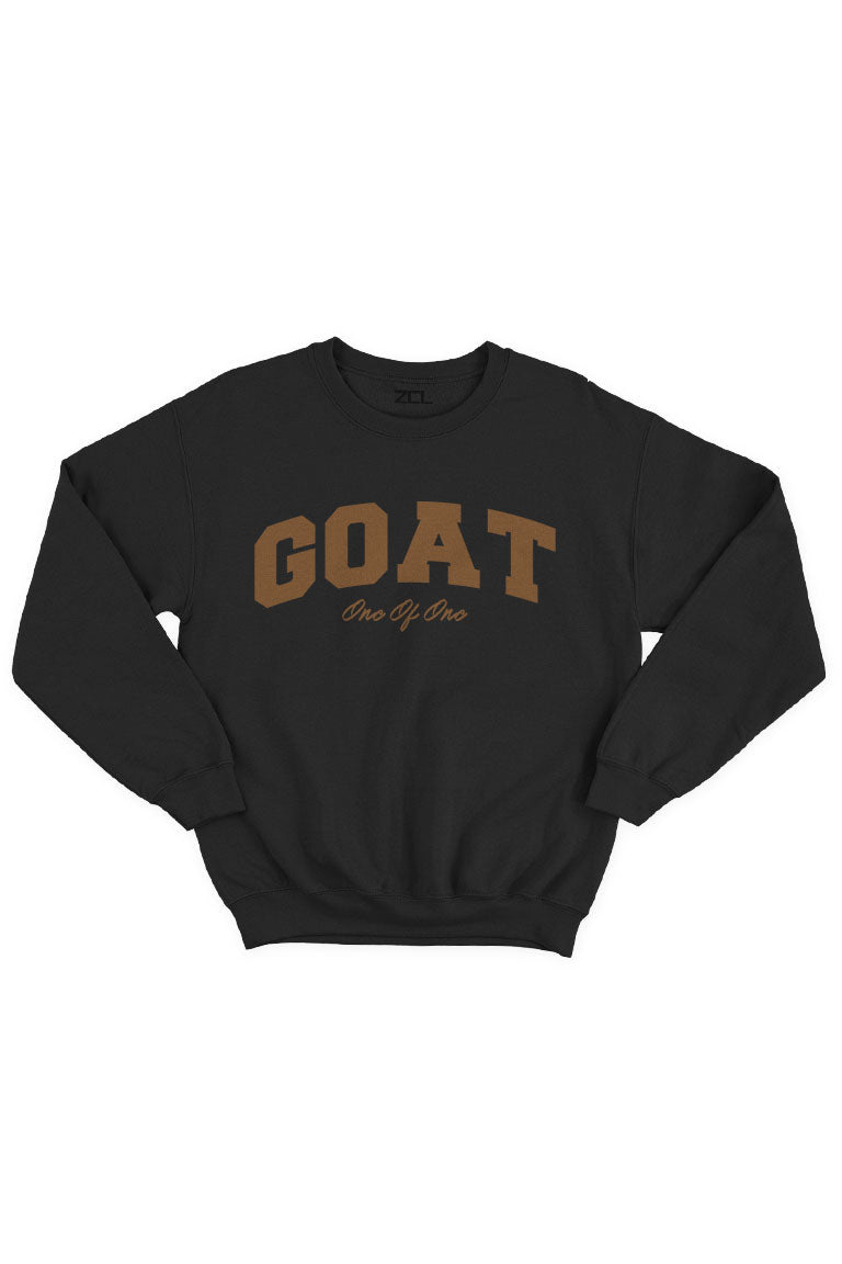 Goat Crewneck Sweatshirt (Brown Logo) - Zamage