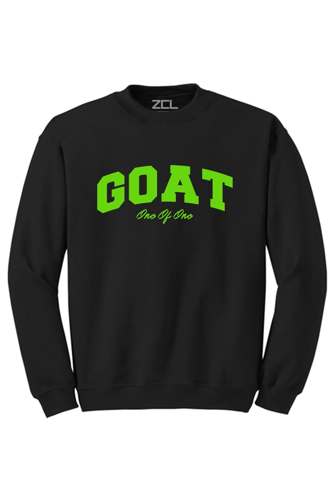 Goat Crewneck Sweatshirt (Lime Green Logo) - Zamage