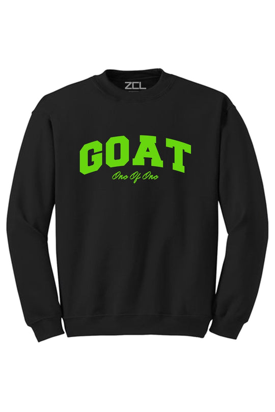Goat Crewneck Sweatshirt (Lime Green Logo) - Zamage