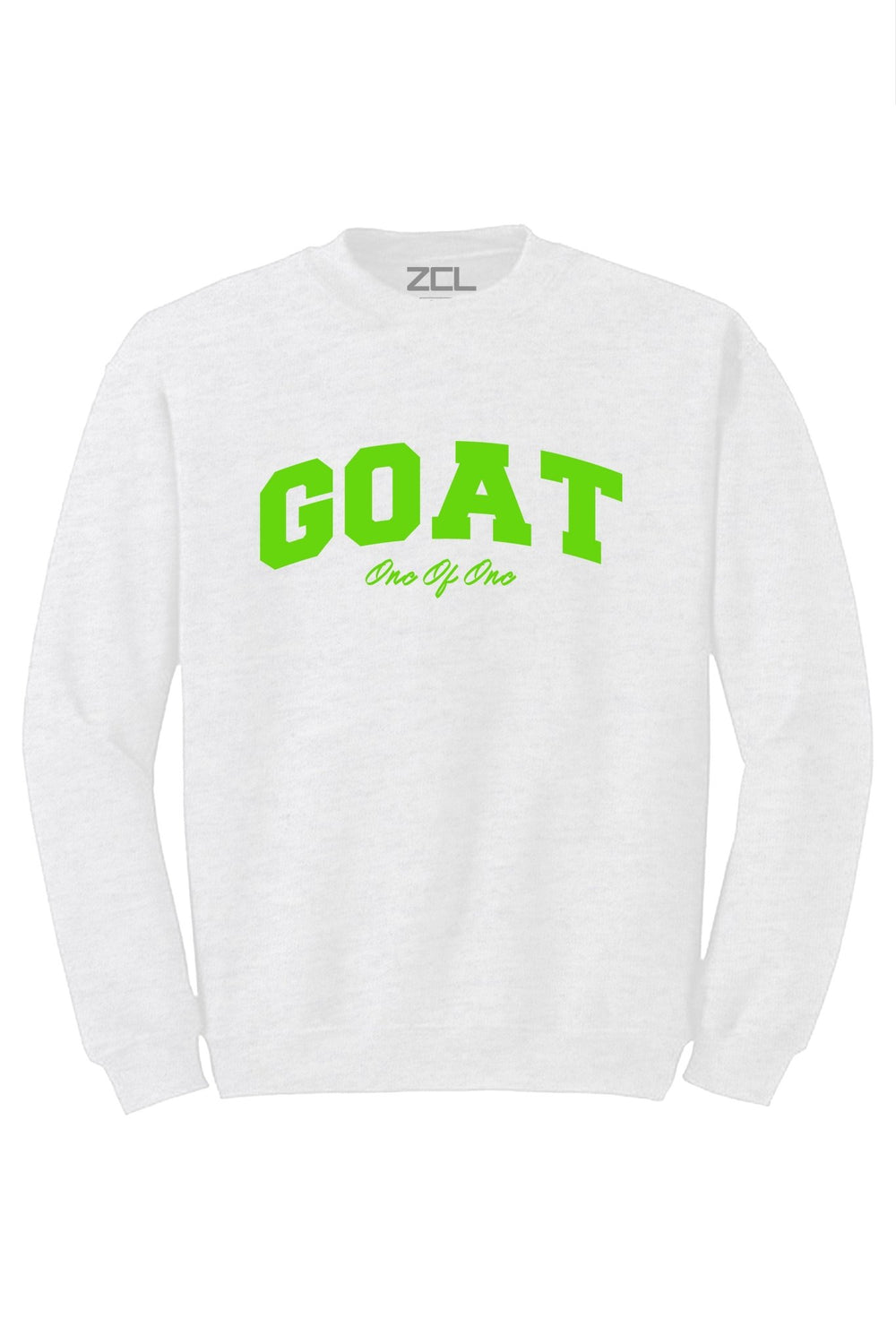 Goat Crewneck Sweatshirt (Lime Green Logo) - Zamage