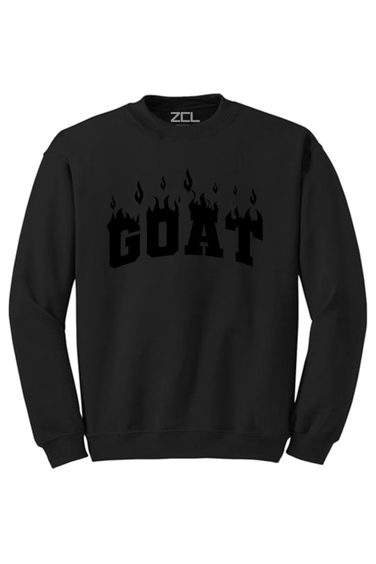 Goat Flame Crewneck Sweatshirt (Black Logo) - Zamage