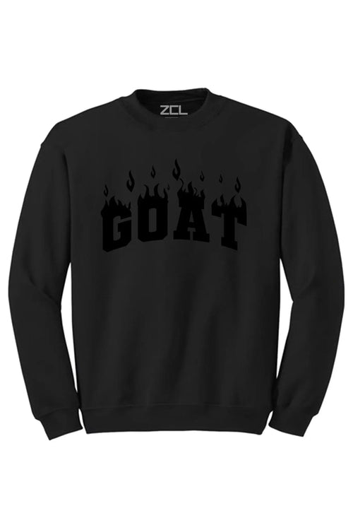 Goat Flame Crewneck Sweatshirt (Black Logo) - Zamage