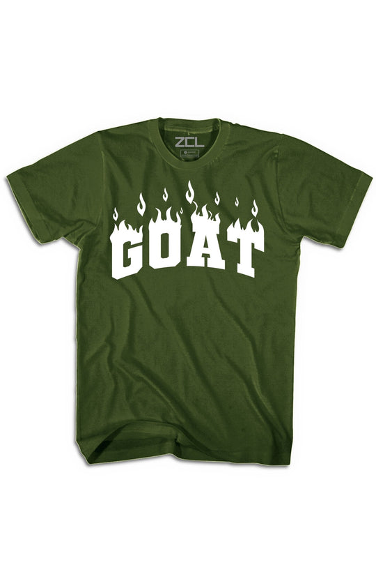 Goat Flame Tee (White Logo) - Zamage