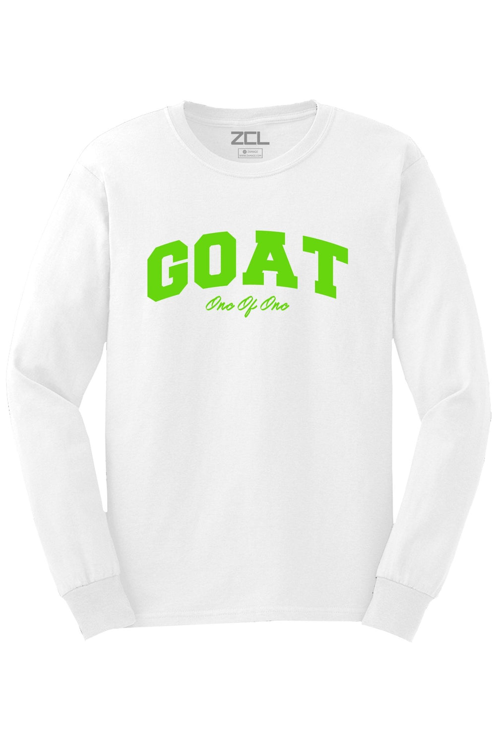 Goat Long Sleeve Tee (Lime Green Logo) - Zamage