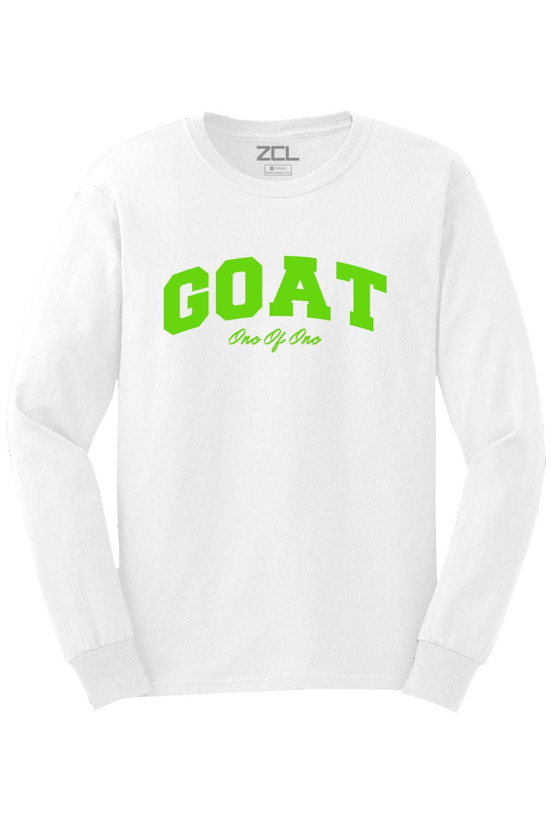 Goat Long Sleeve Tee (Lime Green Logo) - Zamage
