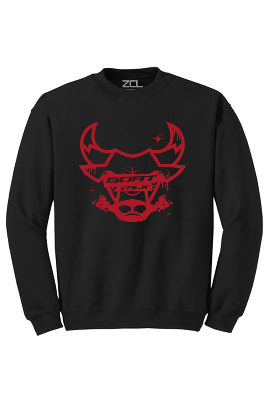 Goat Talk Crewneck Sweatshirt (Red Logo) - Zamage