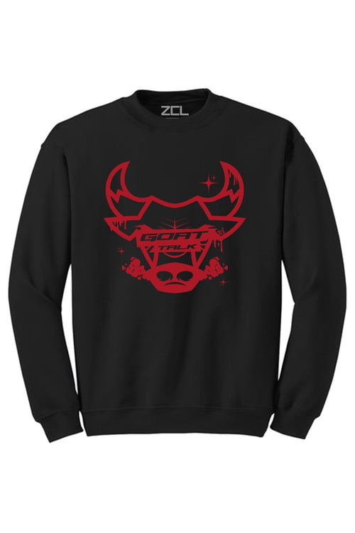 Goat Talk Crewneck Sweatshirt (Red Logo) - Zamage