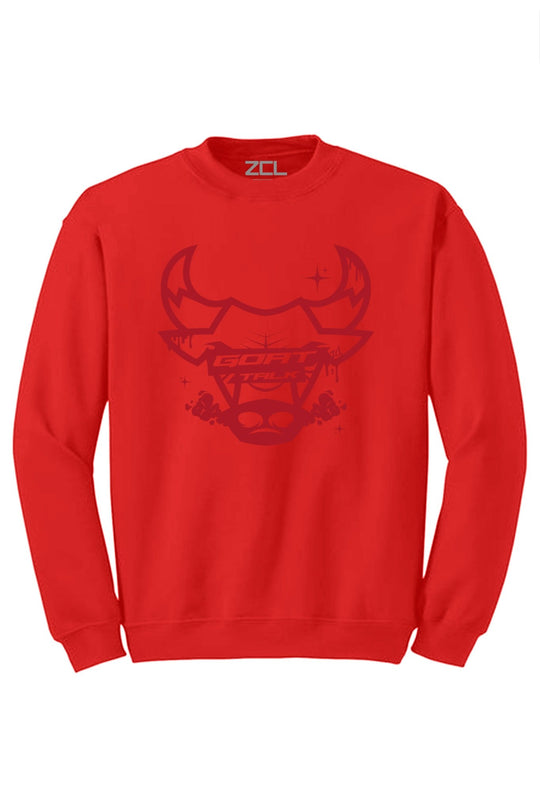 Goat Talk Crewneck Sweatshirt (Red Logo) - Zamage