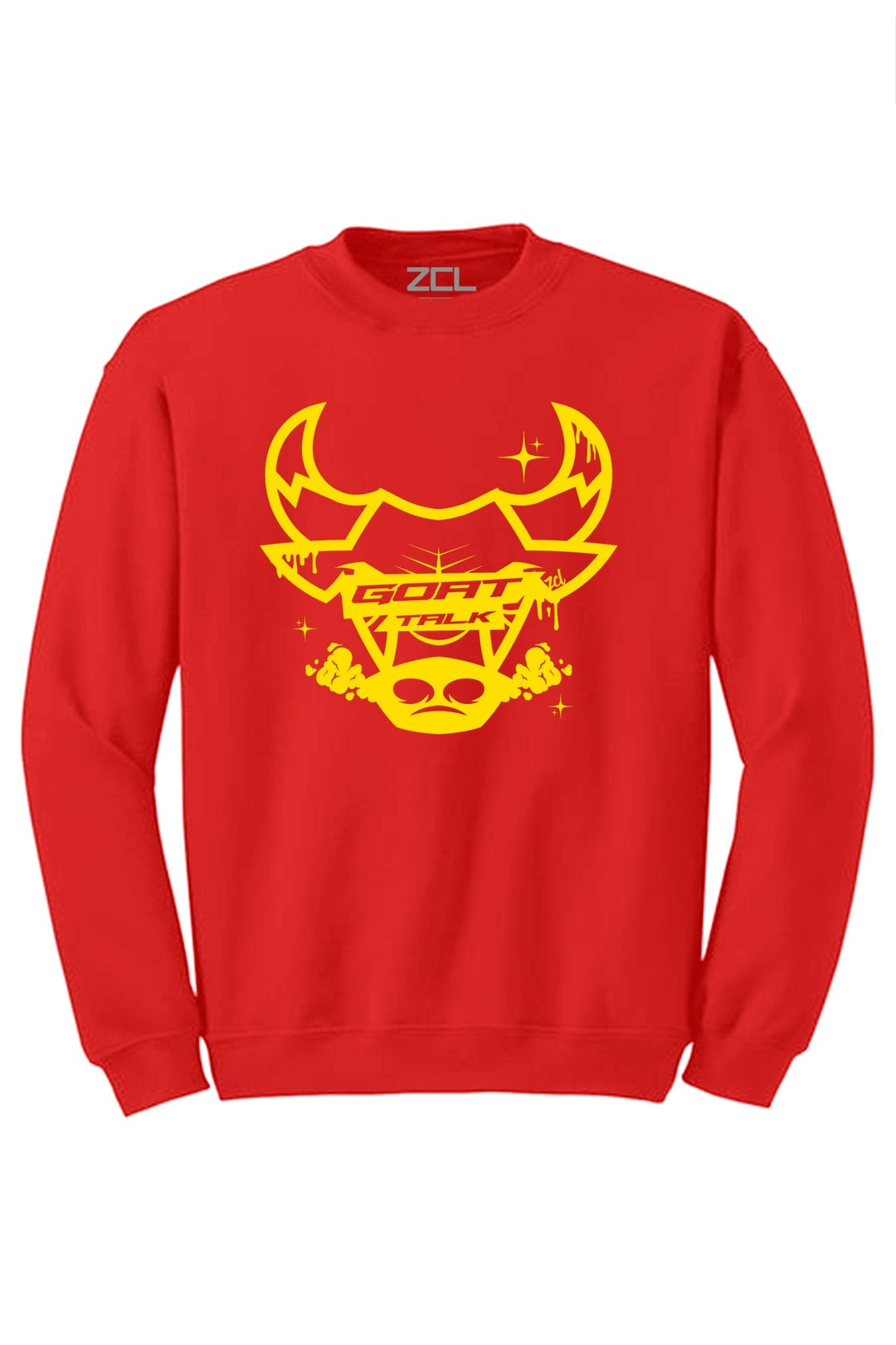 Goat Talk Crewneck Sweatshirt (Yellow Logo) - Zamage