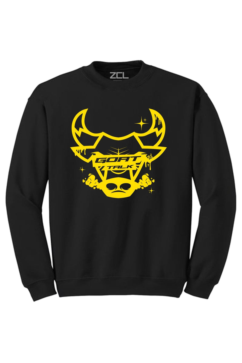 Goat Talk Crewneck Sweatshirt (Yellow Logo) - Zamage