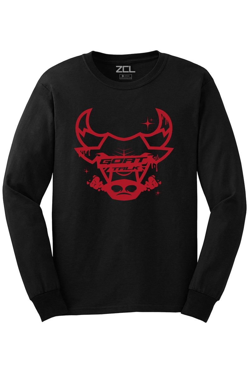 Goat Talk Long Sleeve Tee (Red Logo) - Zamage