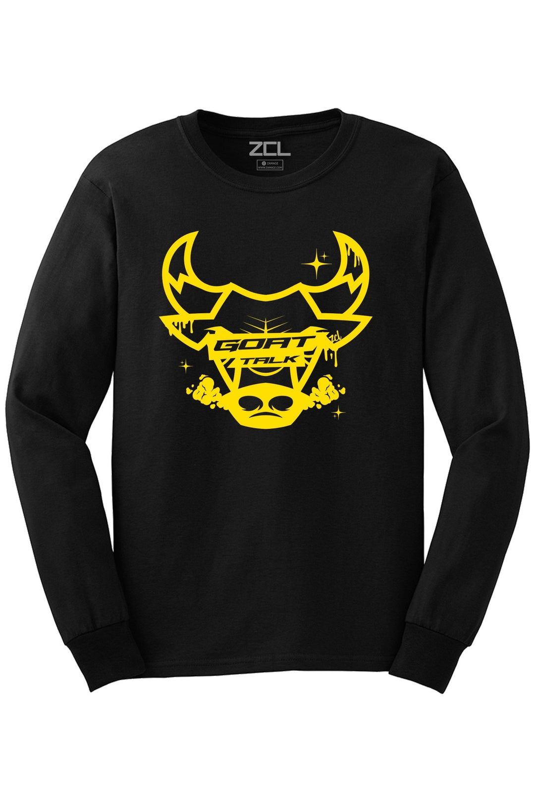 Goat Talk Long Sleeve Tee (Yellow Logo) - Zamage