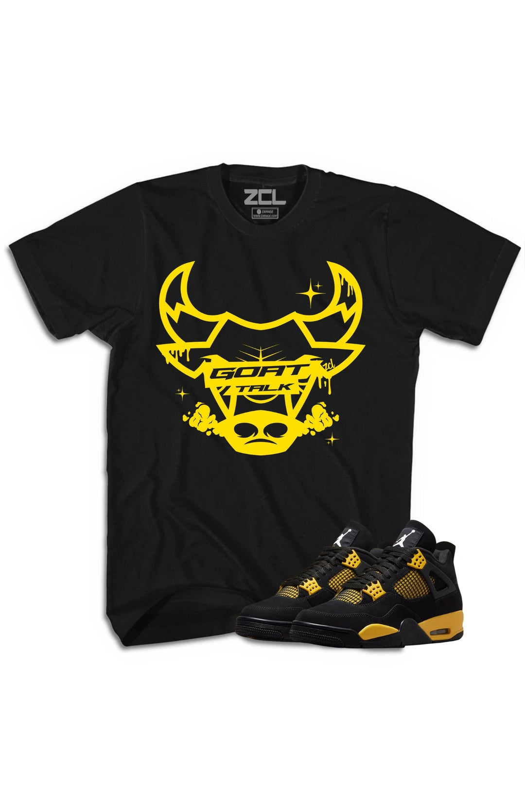 Goat Talk Tee (Yellow Logo) - Zamage