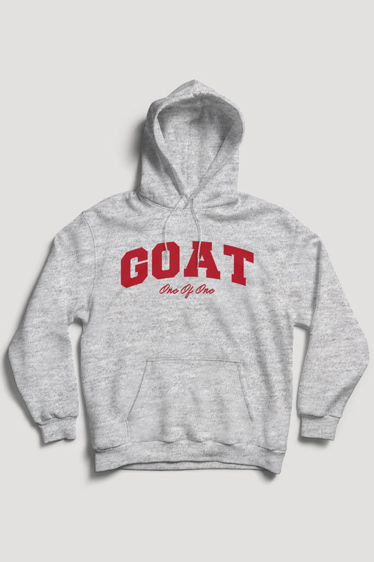 Geitenhoodie (rood logo)