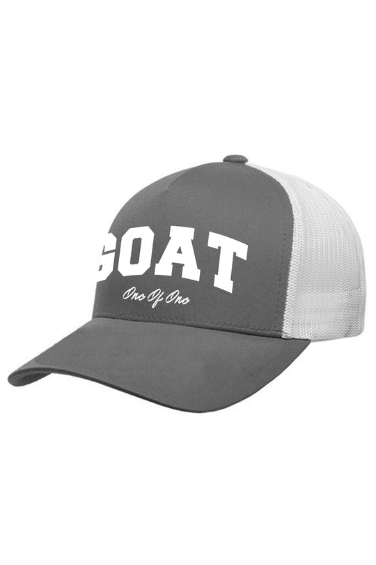 Goat Retro Trucker Hat (White Logo) - Zamage