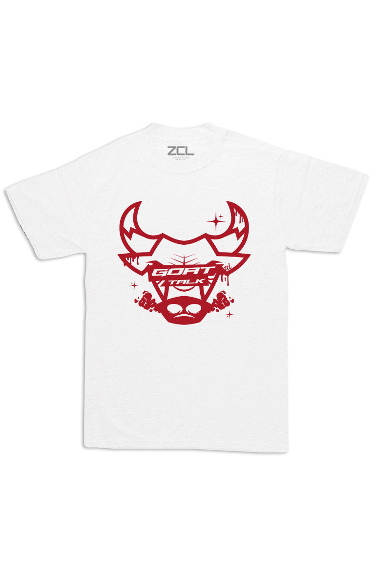 Oversized Goat Talk Tee (Red Logo) - Zamage