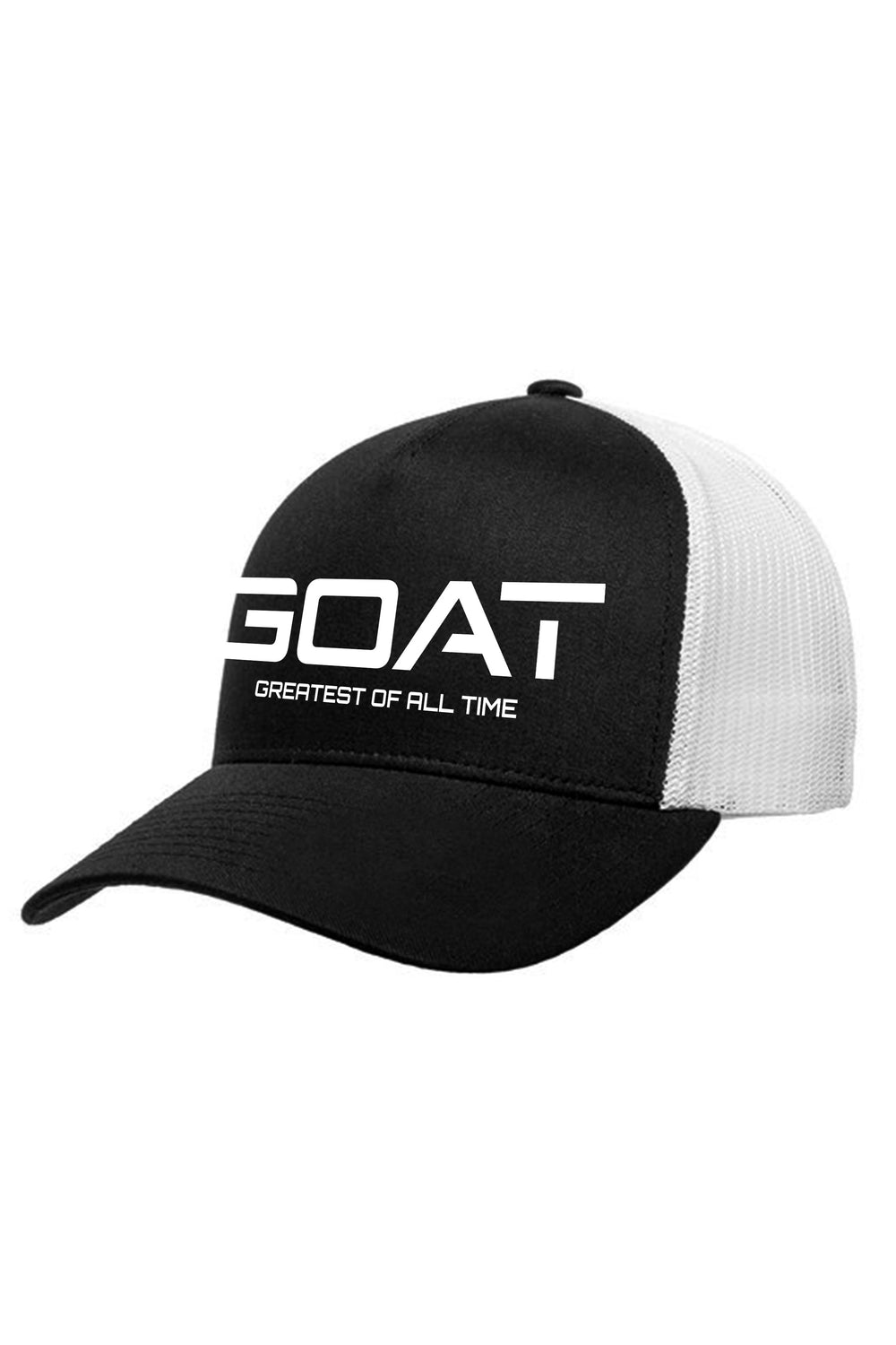 Goat V2 Retro Trucker Hat (White Logo) - Zamage