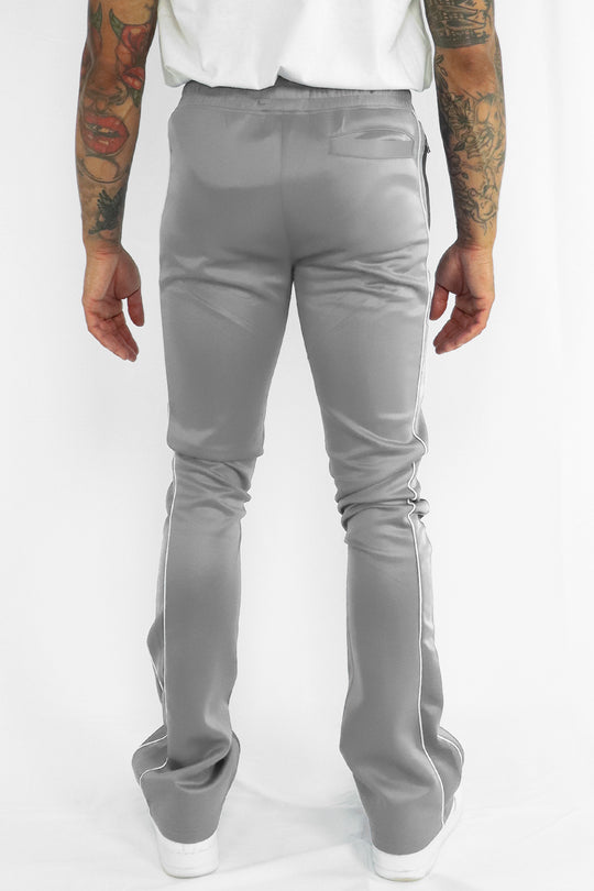 Stacked Track Pant (Grey) - Zamage