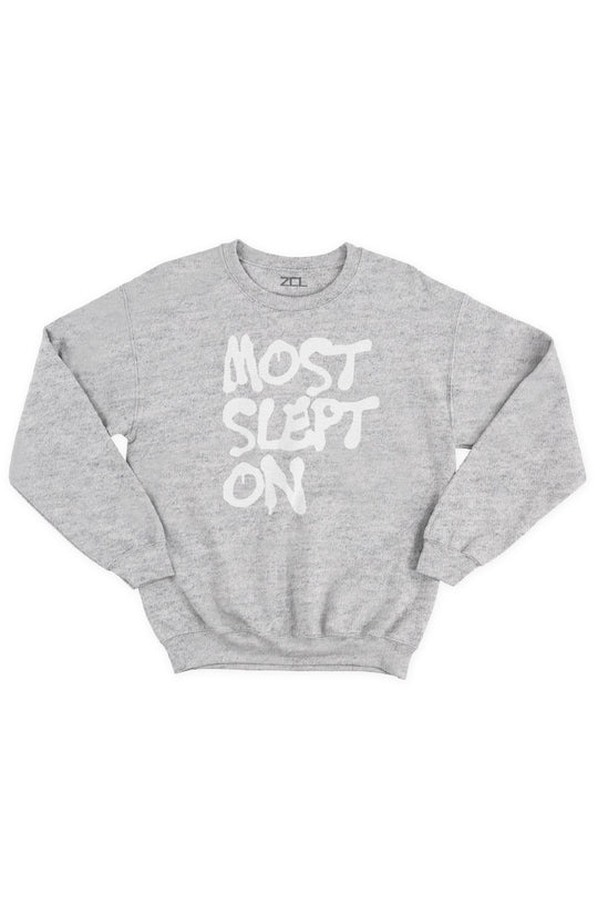 Slept On Crewneck Sweatshirt (White Logo) - Zamage
