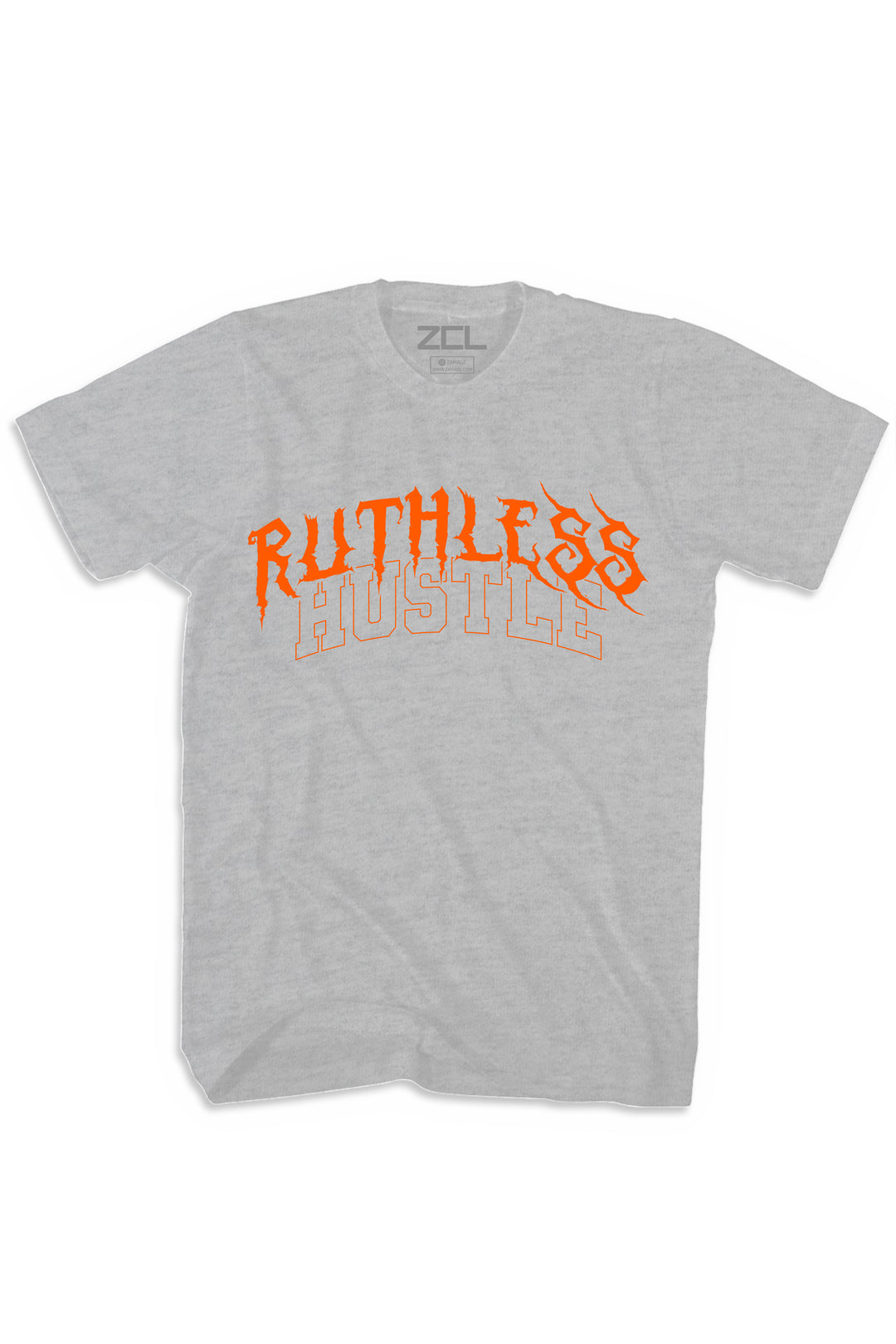 Ruthless Hustle Tee (Orange Logo) - Zamage