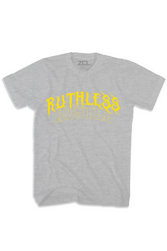 Ruthless Hustle Tee (Yellow Logo) - Zamage